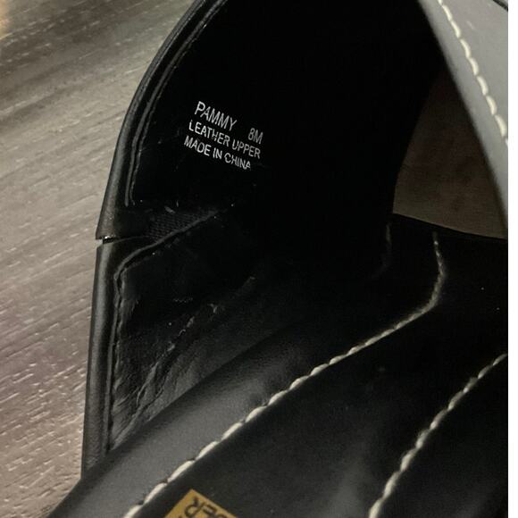 Victoria Spenser Heel Mule Black Leather “Pammy” 8M - Picture 5 of 7